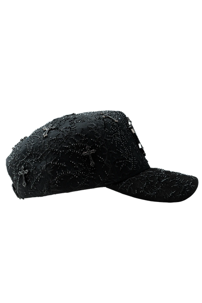 AURALLISS OBSIDIAN CROSS CAP