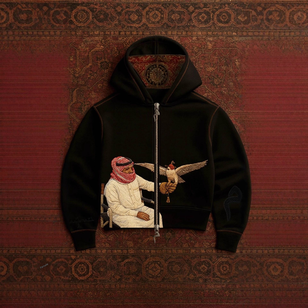 Desert Eagle Print Streetwear Hoodie