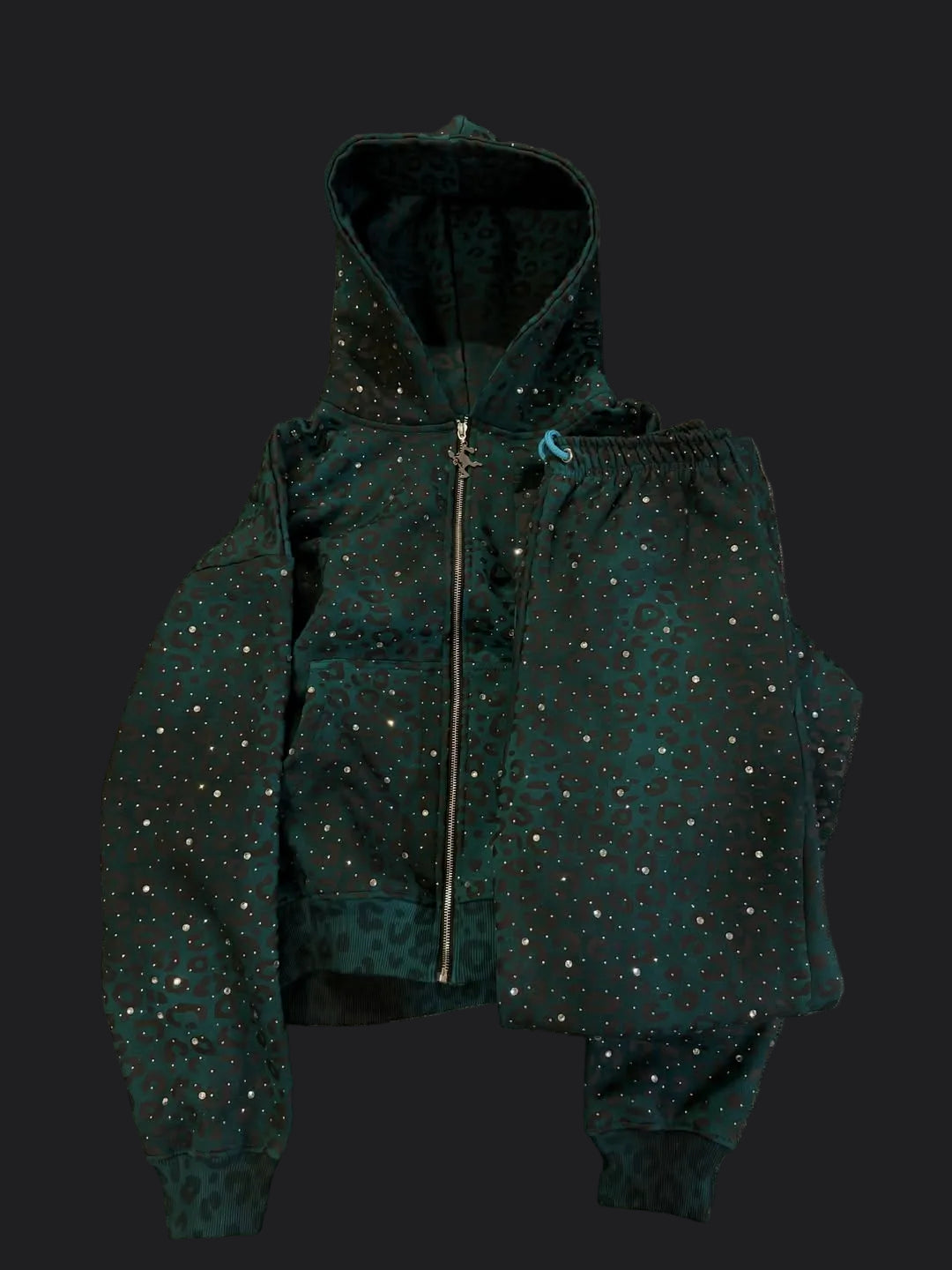 Emerald Leopard Tracksuit